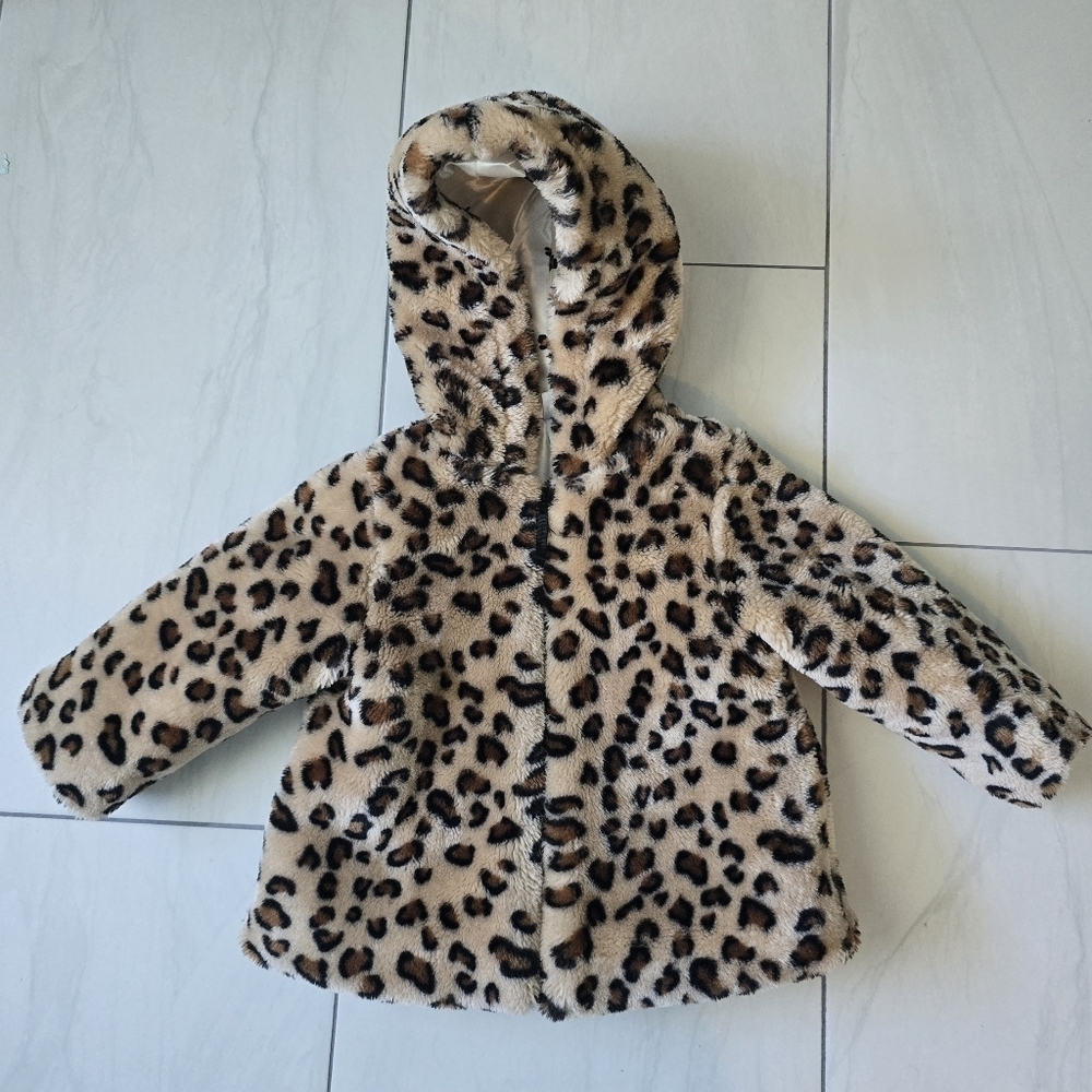 Little me Jacket & coat Leopard print kids Size 18M - Picture 11 of 13